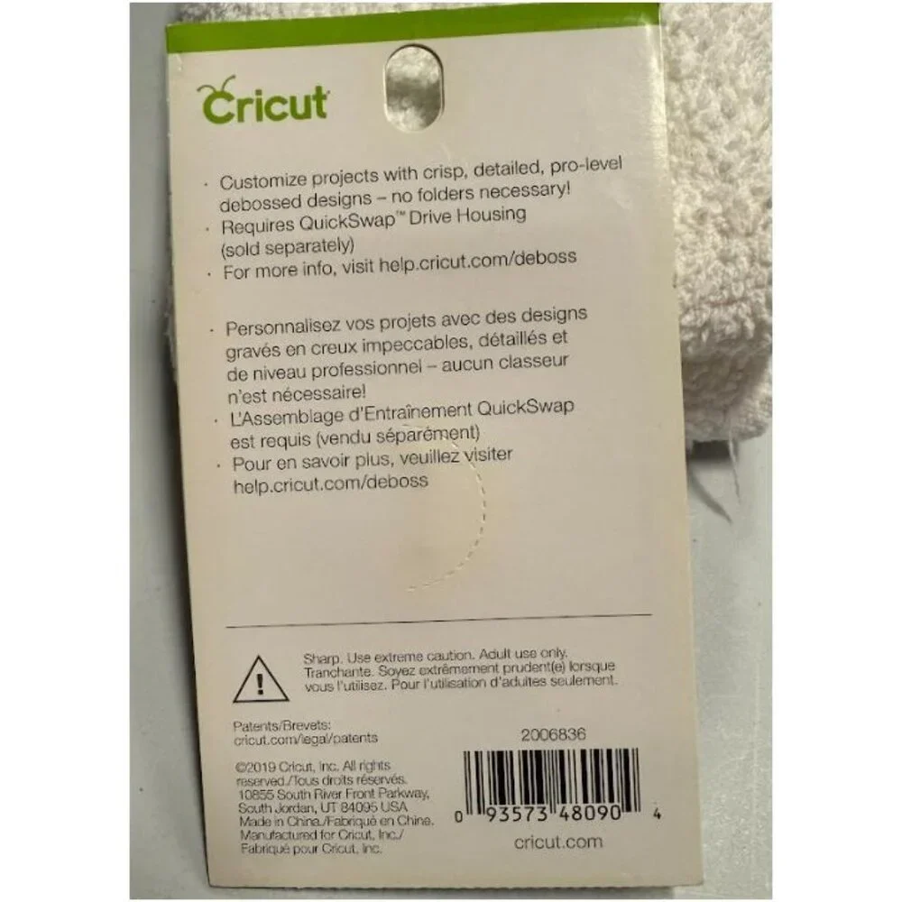 Cricut Fine Debossing Tip 2.0 mm for Maker Machines Precision Crafting Tool